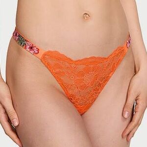 VS bling floral lace orange very sexy brazilian